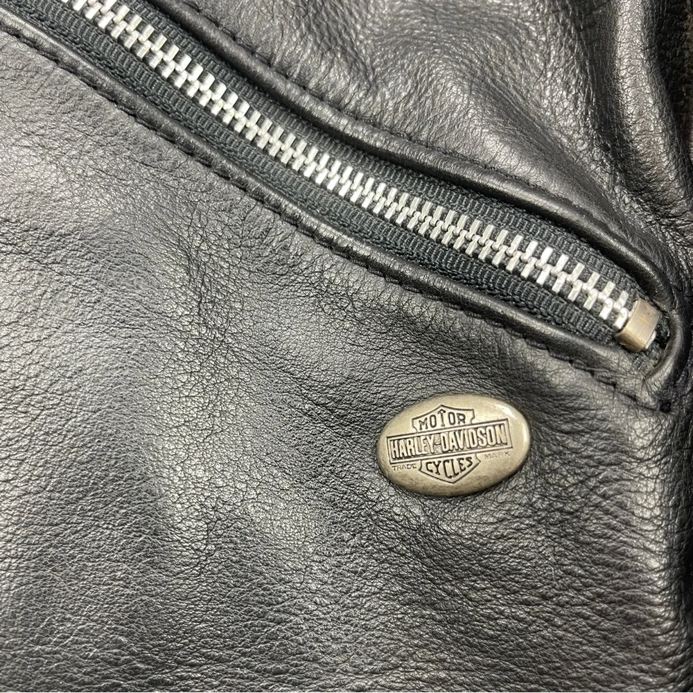 Harley-Davidson Black and Silver Bomber Jacket - Picture 3 of 9